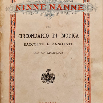 Ninne Nanne del circondario di Modica (Serafino Amabile Guastella) - ASRG - Sez. Modica - Biblioteca De Leva